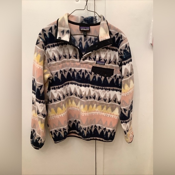 Patagonia Fleece Synchilla Snap-T Pullover Bandicoot Marrow Grey Small​​​ - Picture 5 of 10